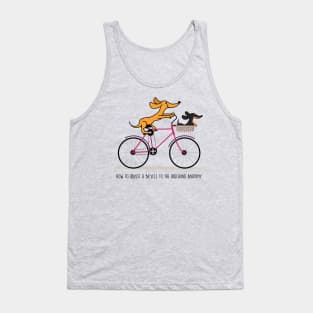 Dachshund riding a bicycle Tank Top